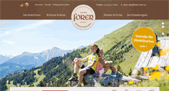 Desktop Screenshot of hotel-forer.at